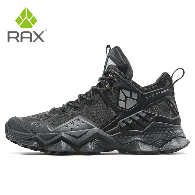 Rax Men Waterproof Hiking Shoes Breathable Hiking Boots Outdoor Trekking Boots Sports Sneakers Tactical Shoes