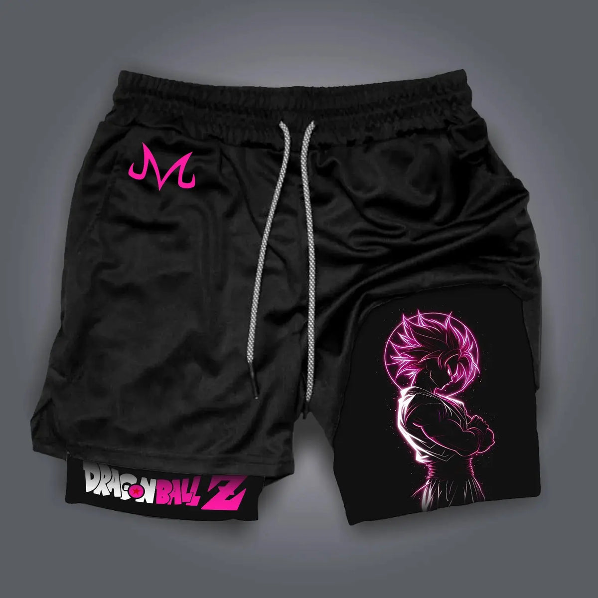 New Men's Dragon Ball Super Licensed Shorts 2025 - Japanese Anime Breathable Quick-Dry Beach Pants, Retro Y2K Hip Hop Style