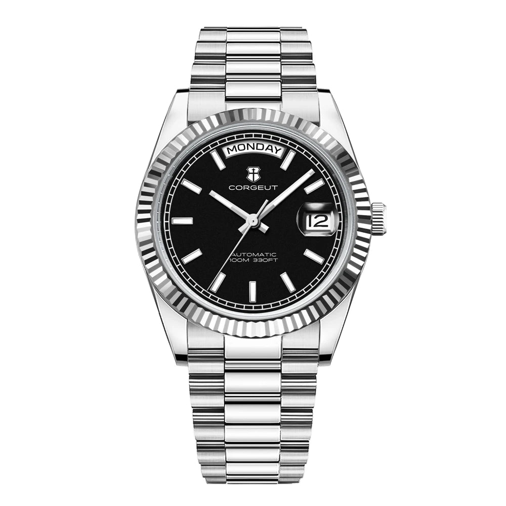 Reloj de lujo Corgeut de 36MM para hombre ST1644, reloj de pulsera mecánico automático con cristal de zafiro, relógio masculino 10BAR, para natación y vestir