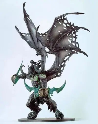 Figura anime de World of Warcraft de 36cm, periféricos de juego, 7.º Rey Exánime Illidan Stormrage, modelo decorativo de escritorio, regalos, juguetes para niños
