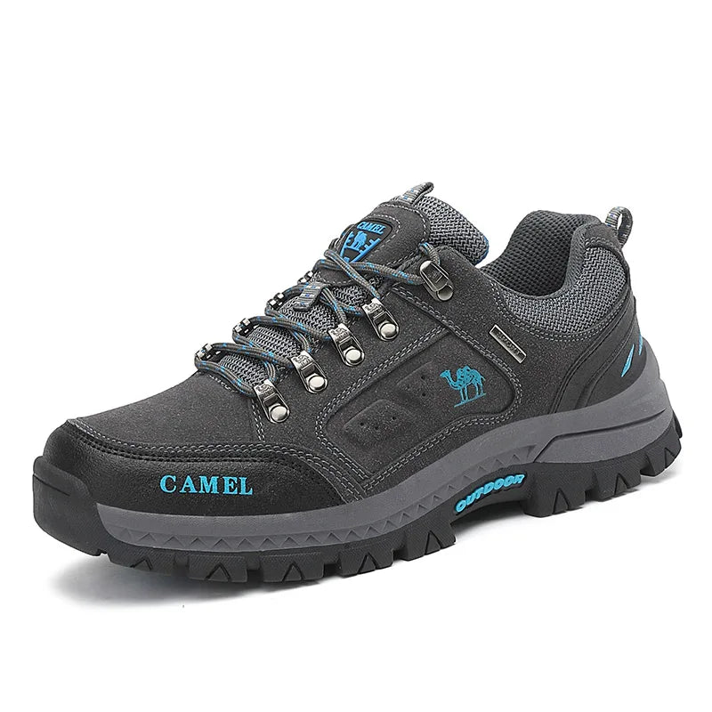 Classic Black Men's Hiking Shoes Outdoor Low Climbing Walking Shoes For Men Trekking Sneakers Non-Slip Mountaineering Shoes Man