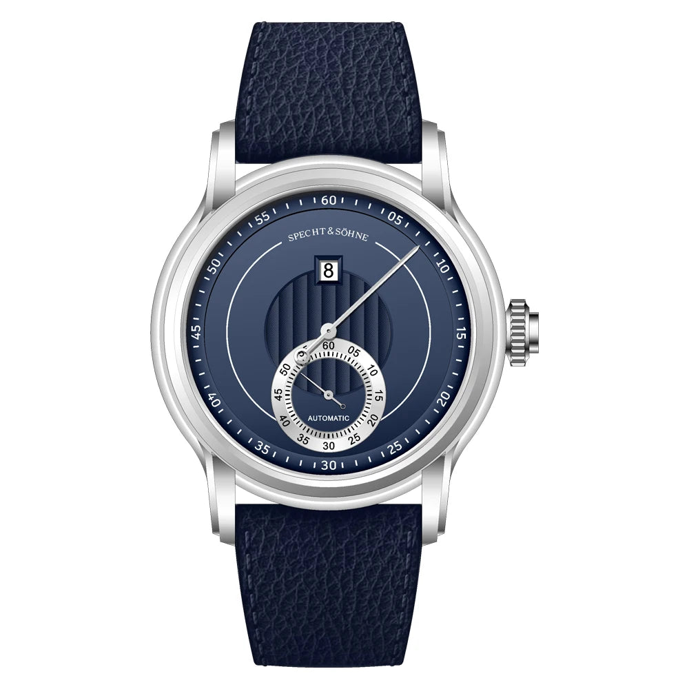 2026 New Luxury Specht & Söhne Jump Hour Watches Automatic Mechanical Watch For Men Sapphire Crystal Stainless Steel Wristwatch