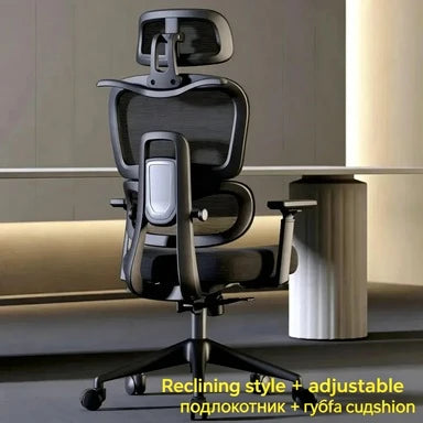 Ergonomic Office Chair Adjustable Recliner Gaming Computer Chair with Lumbar Support, 360° Swivel Wheels, Comfortable Executive Desk Chair