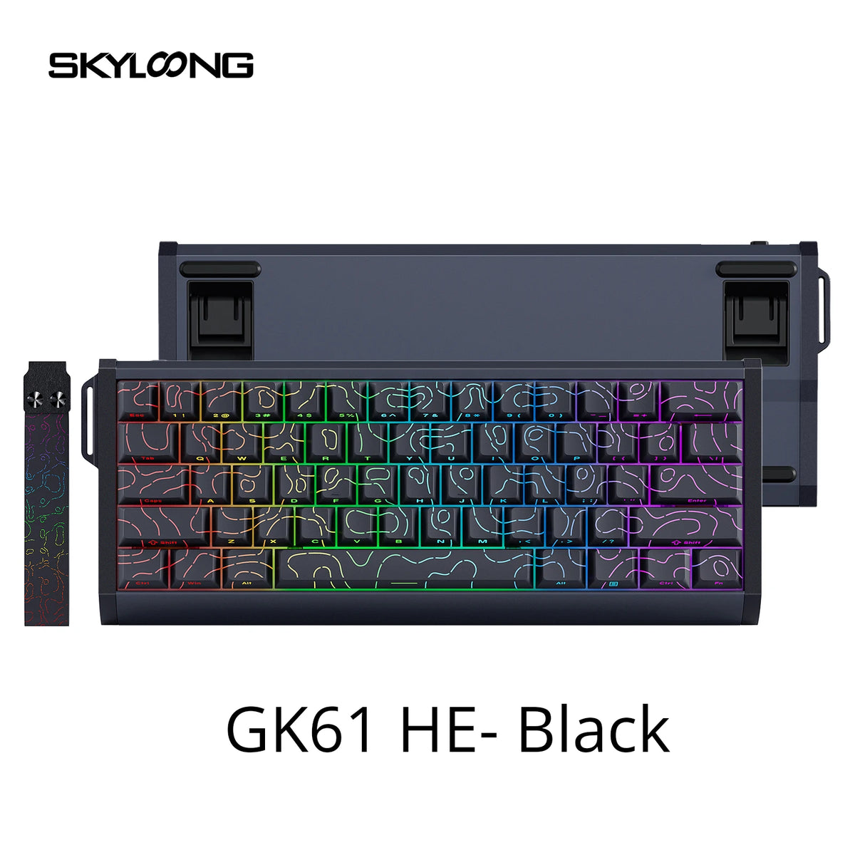 SKYLOONG GK61/GK68 HE Magnetic Keyboard Aluminum Case 8000hz RT0.01mm Rapid Trigger PBT Keycap RGB Backlit Wired Gaming Keyboard