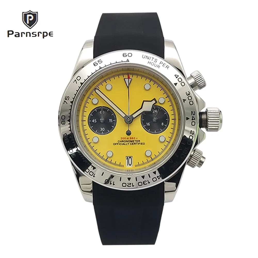 VK64 Men’s Chronograph Watch Sapphire Crystal AR Glass, 5 Bar Waterproof Quartz Sports Watch