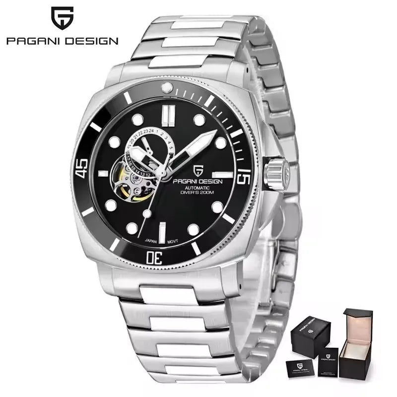 PD1736 PAGANI DESIGN 2025 Men Automatic Mechanical Watches Casual Fashion Sapphire Stainless Steel Diving TMI NH39 Reloj Hombre