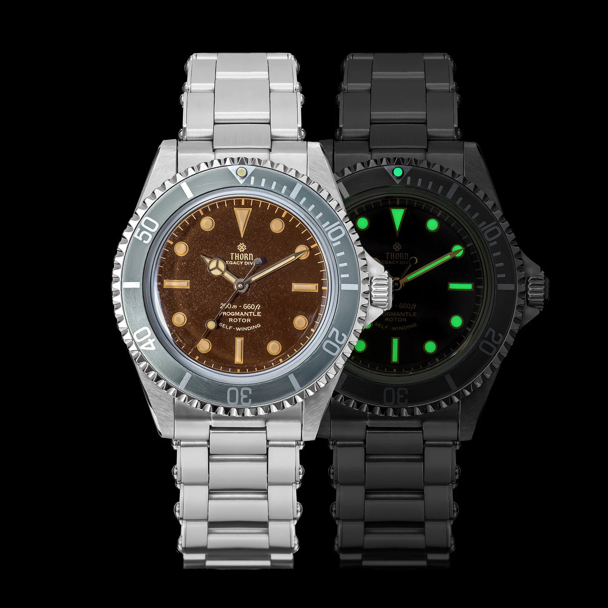 THORN T023 V2 40mm Men Watch 316 Stainless Steel PT5000 Automatic Movement Mechanical Watch Sapphire 200m Waterproof Writwatch