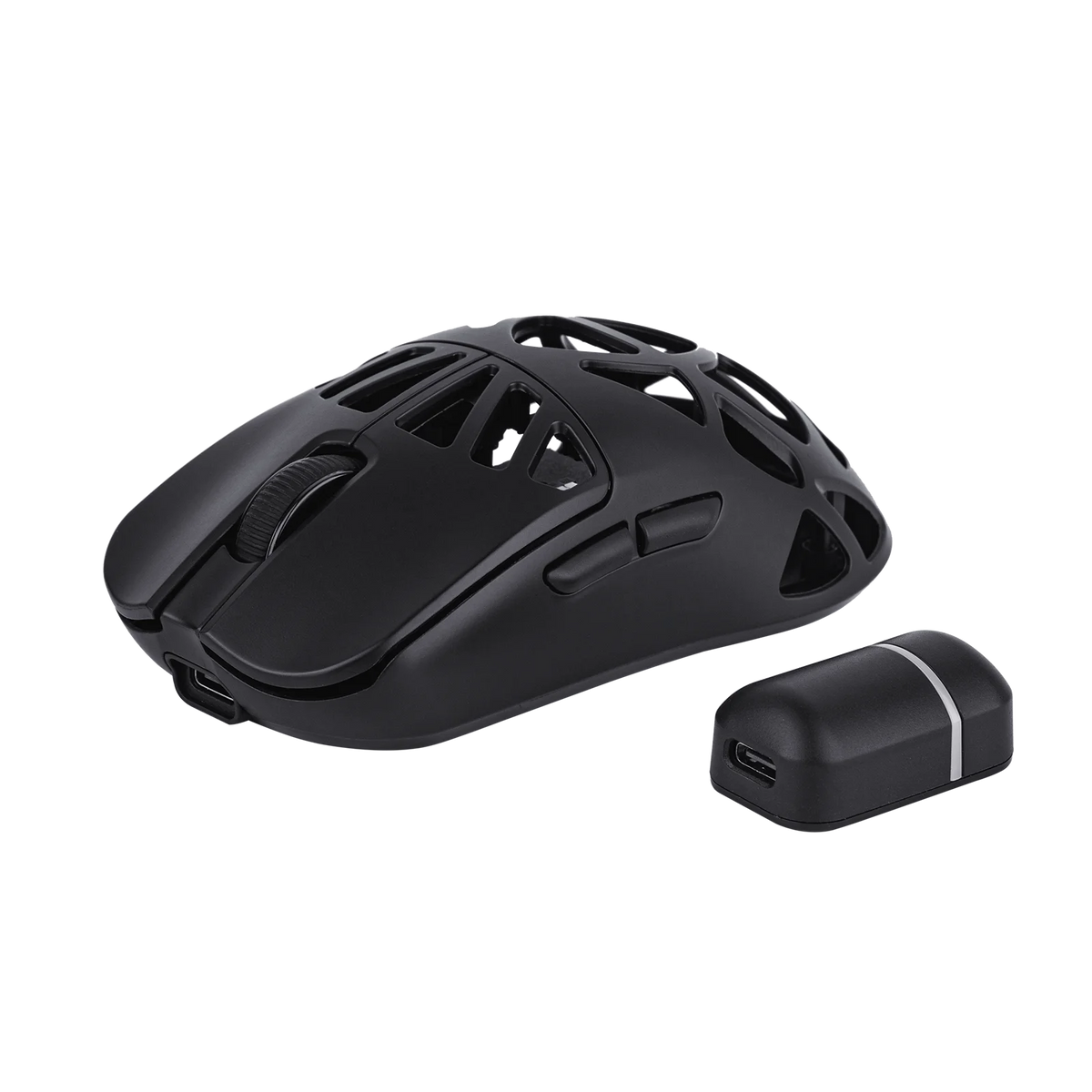 Mouse da gaming wireless EPOMAKER Carbon X cablato/2.4G/BT, da 400 a 30,000 DPI regolabili, con sensore PAW3950 per PC/Mac/Linux