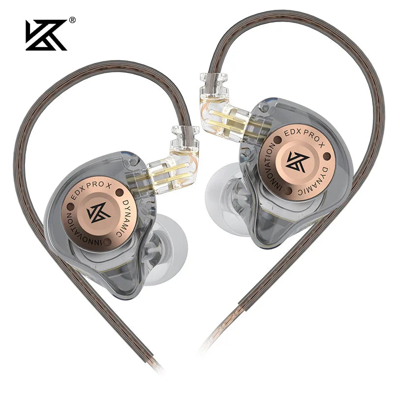 KZ EDX PRO X Wired Earphones HiFi Stereo Bass Earbuds with Detachable Cable, Gaming Sport In-Ear Headphones with Noise Isolation