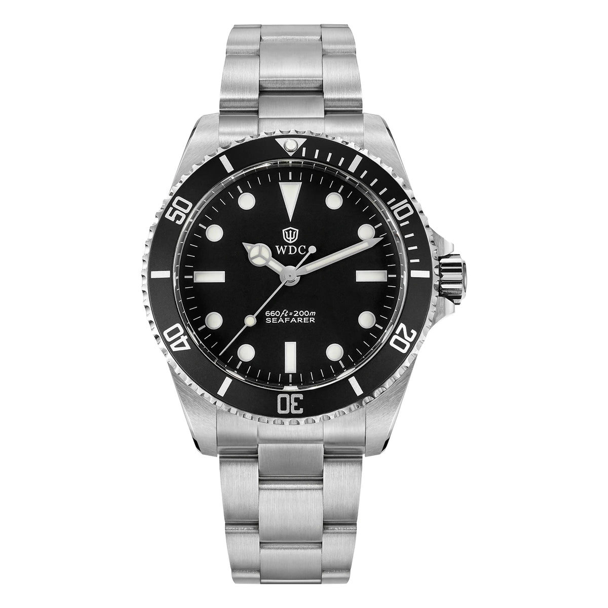 Watchdives WD5513Q Watch VH31 Sweep Second Movement Stainless Steel Sapphire Crystal Business Wristwatch Vintage Watches
