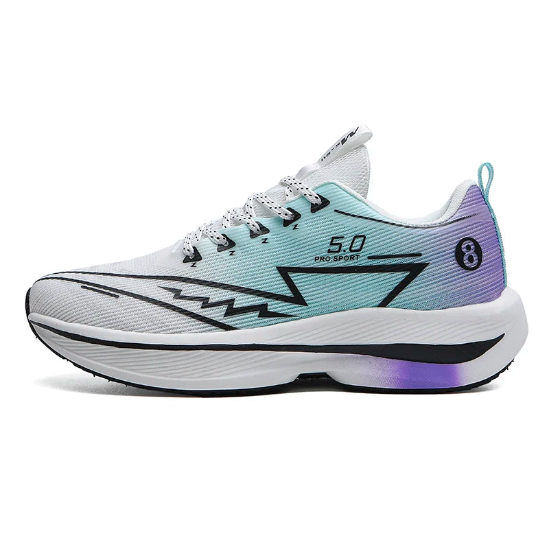 Brand Men Carbon Plate Running Shoes Soft Cushion Shock Absorbing Sports Shoes Unisex Sneakers Light Anti-Slip Training Shoes