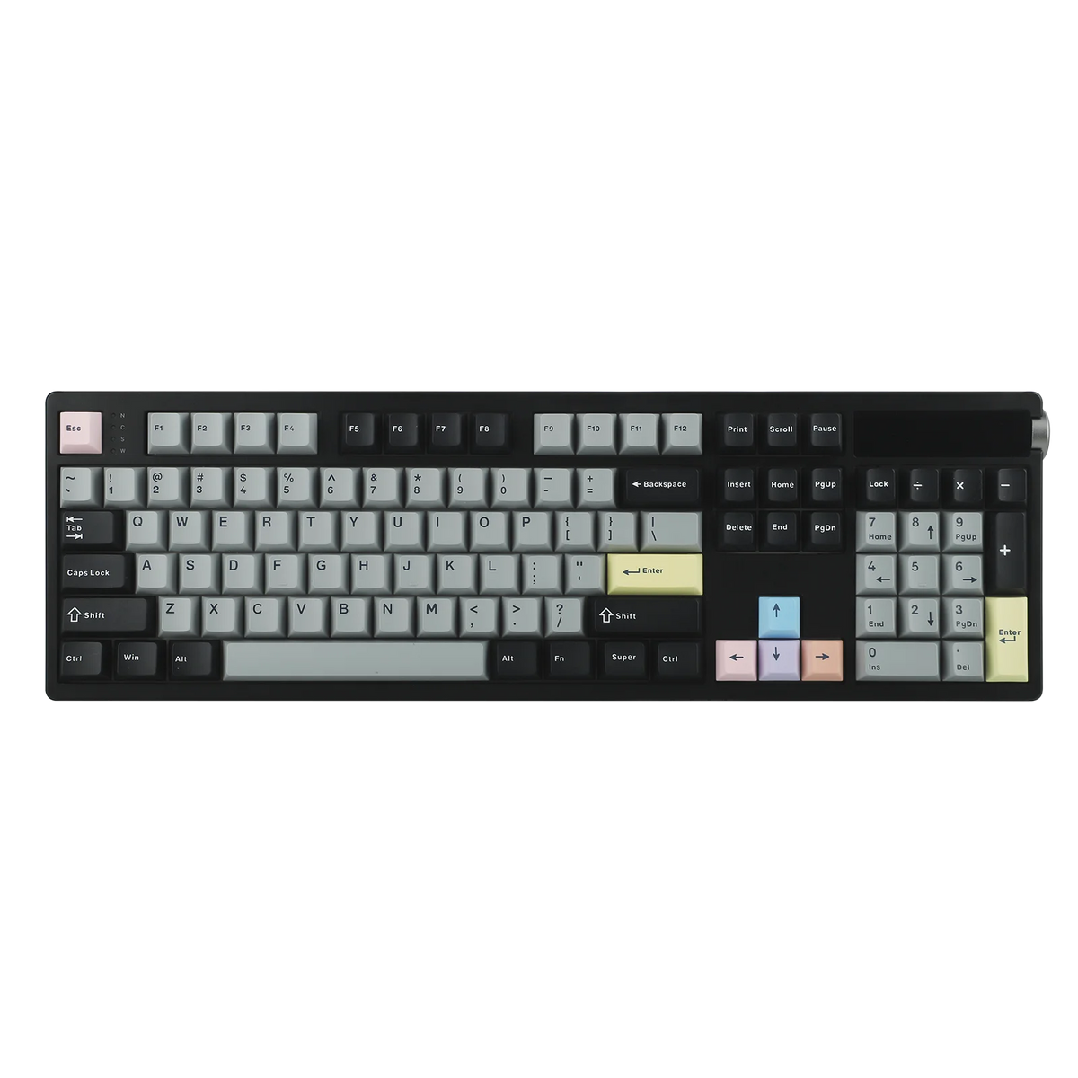 EPOMAKER TH108 PRO 100% Full-Sized Gasket-Mounted Wired/BT/2.4Ghz Wireless Mechanical Keyboard with Screen & Knob RGB Backlight
