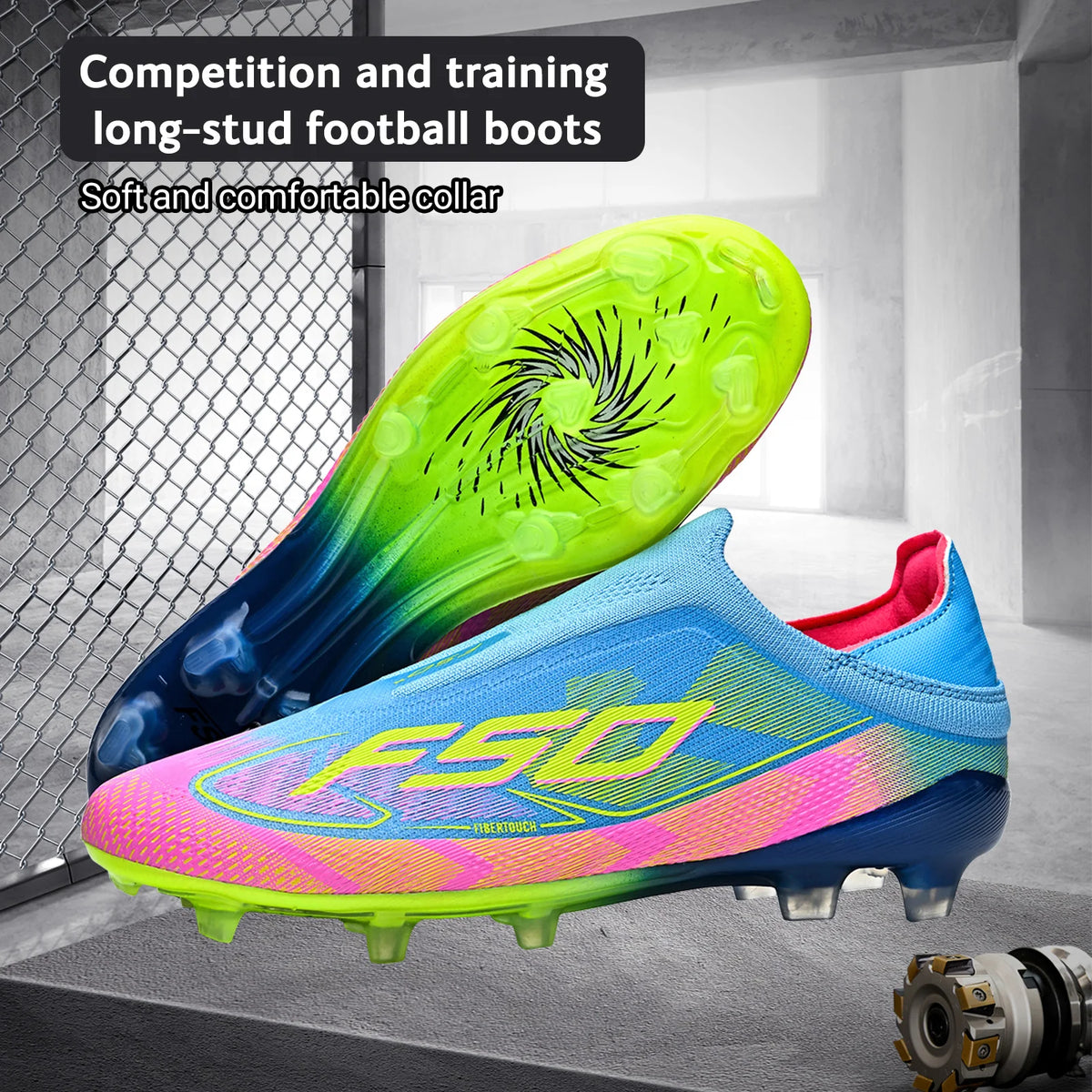 AG/FG Soccer Cleats for Men Women Kids Youth PU Fabric Upper TPU Sole Non-Slip Wear-Resistant for Natural Grass Sports Pitch Training