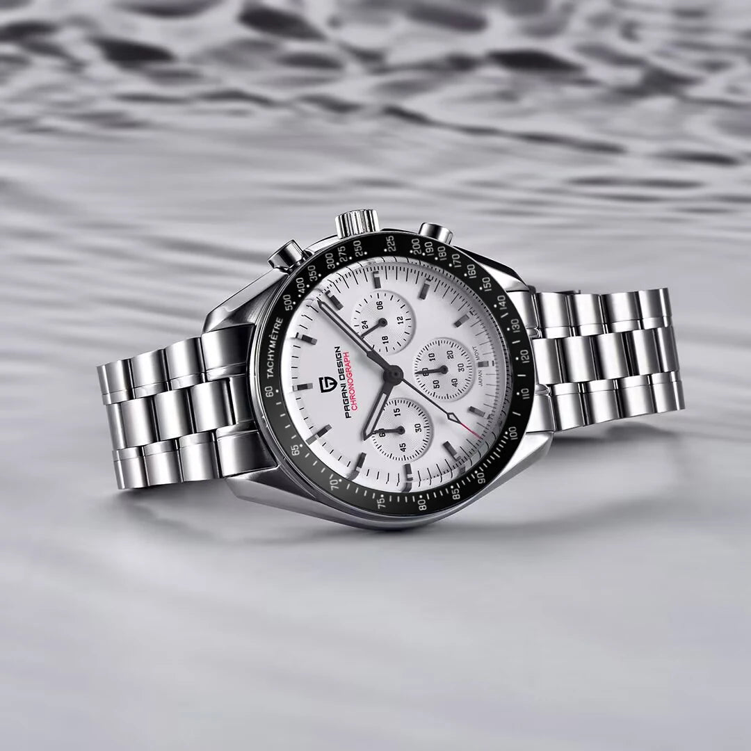 PAGANI DESIGN 2026 New V6 Moon Mens Watch Luxury Quartz Speed Sports Chronograph Watch For Men Watch AR Sapphire glass Local Shipping