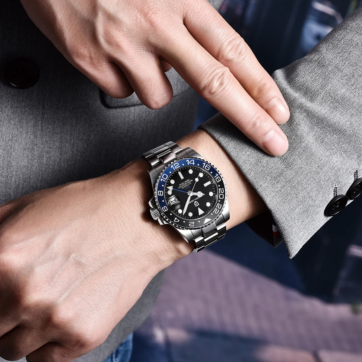 2026 New PAGANI DESIGN Luxury Men Mechanical Watches Stainless Steel GMT Watch Top Brand Sapphire Glass Men Watch reloj hombre