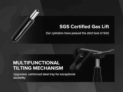 GTPLAYER Gaming Chair Ergonomic Office Chair with Footrest, Adjustable Lumbar Support, Reclining Gamer Chair, 150kg Heavy Duty Computer Chair