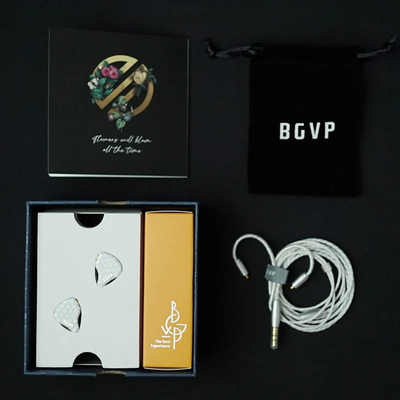 BGVP Scale 2DD HiFi Wired Earphones In Ear Monitor Headphones with 6D Sound Effects, Gaming Headset, Bass Stereo Earbuds with Detachable Cable