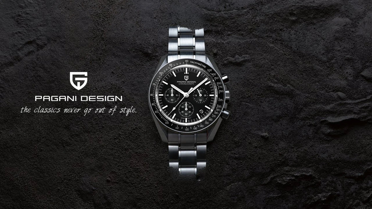 PAGANI DESIGN 2026 New V6 Moon Watches Men Luxury Quartz Watch For Men Speed Sport Chronograph AR Sapphire crystal Wristwatch