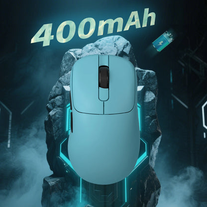 Mouse da gaming AJAZZ AJ179 APEX con dock con schermo a colori, ricarica magnetica, alta frequenza 8000Hz /, tri-mode (PAW3950) per destrimani