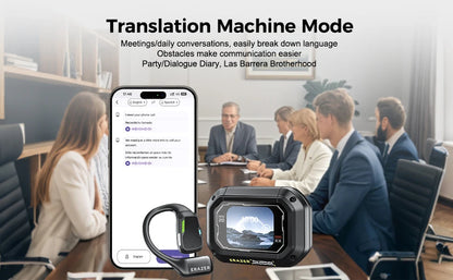 AI Translator Earbuds Erazer XP6 Wireless Bluetooth Gaming Headphones – Waterproof AI Translation Earbuds with APP Control, Deep Bass Sound & Microphone