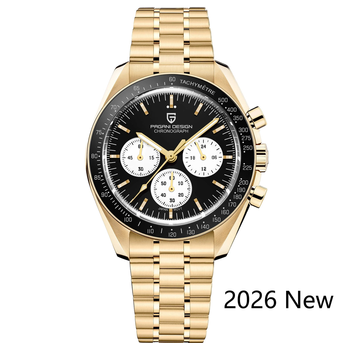 PAGANI DESIGN 2026 New CK2988 Moon Watches Retro Top Luxury Quartz Watch For Men Sapphire glass Speed Chronograph Wristwatch Men