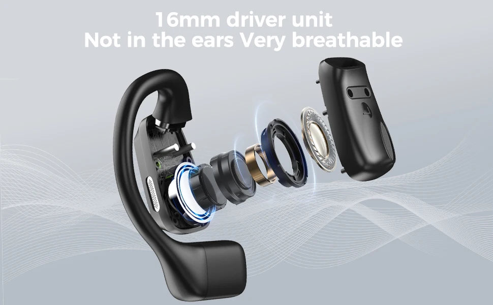 AI Translator Earbuds Erazer XP6 Wireless Bluetooth Gaming Headphones – Waterproof AI Translation Earbuds with APP Control, Deep Bass Sound & Microphone