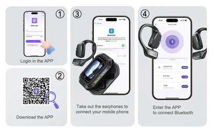 AI Translator Earbuds Erazer XP6 Wireless Bluetooth Gaming Headphones – Waterproof AI Translation Earbuds with APP Control, Deep Bass Sound & Microphone