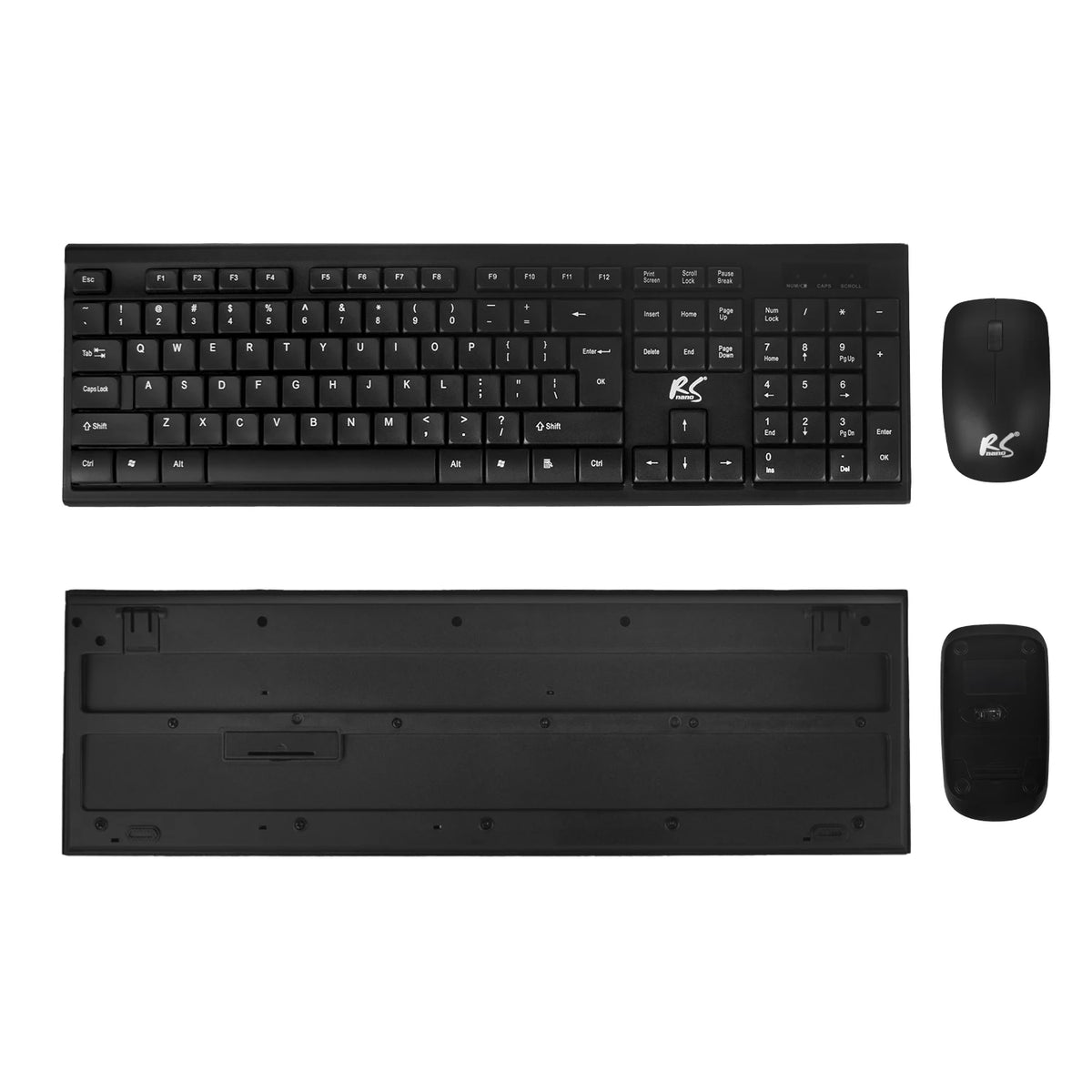 QWERTY NanoRS RS580 wireless keyboard and mouse kit
