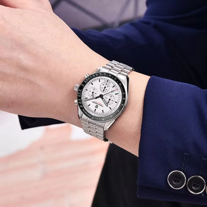 PAGANI DESIGN 2026 New V6 Moon Mens Watch Luxury Quartz Speed Sports Chronograph Watch For Men Watch AR Sapphire glass Local Shipping