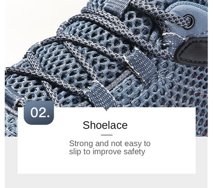 HUMTTO New Summer Hiking Sneakers Shoes for Men Breathable Outdoor Trekking Sport Mens Shoes Climbing Hunting Walking Man Shoes