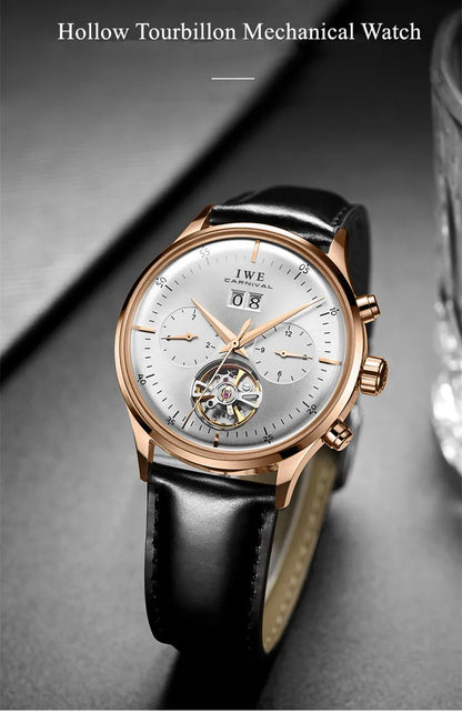 Montre CARNIVAL Mechanical Dress Watches for Men Brands Luxury Sapphire Automatic Wristwatches Mens Waterproof 2025 Reloj Hombre