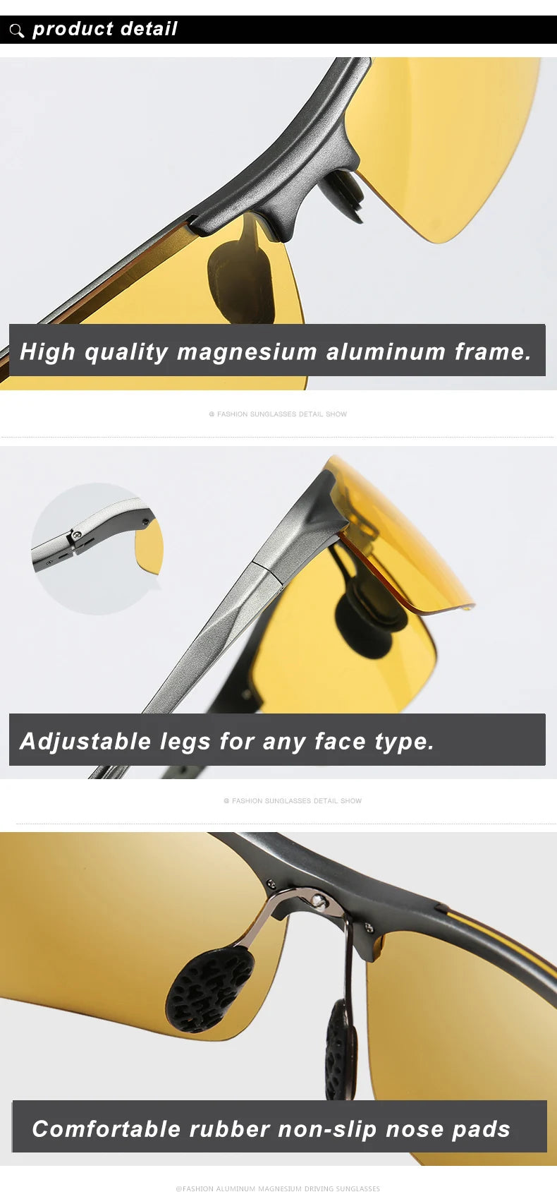 Top Anti-glare Day Night Vision Glasses For Driving Men Polarized Sunglasses Photochromic Driver Goggles Glasses zonnebril heren