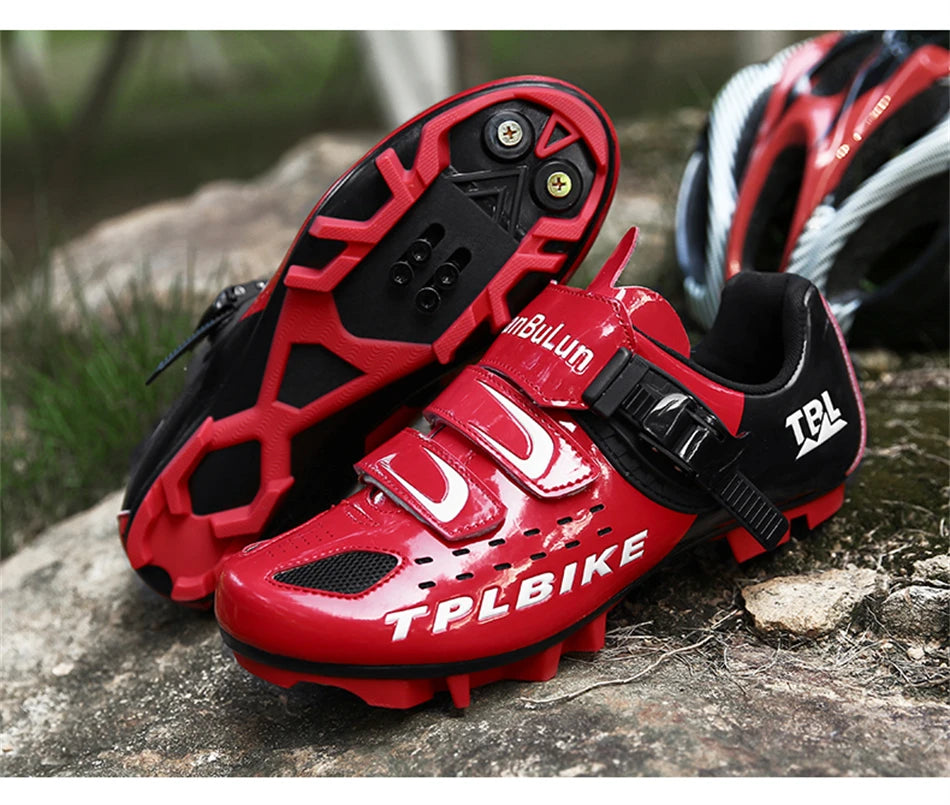 Professional Racing Road Bike Cycling Shoes Men Outdoor Non-Slip MTB Bicycle Sneakers Breathable Self-Locking Sports Cleat Shoes