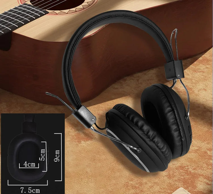 SODO SD-1004 Wireless Bluetooth 5.3 Headphones, Foldable HiFi Stereo Over-Ear Headphones with Mic, 40mm Driver, TF Card & FM Radio