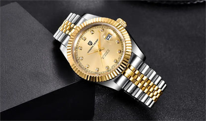 PAGANI DESIGN 8215 Movement Men Mechanical Wristwatches Sapphire Glass Luxury Watch for Men Steel 100M Waterproof Clock PD1645