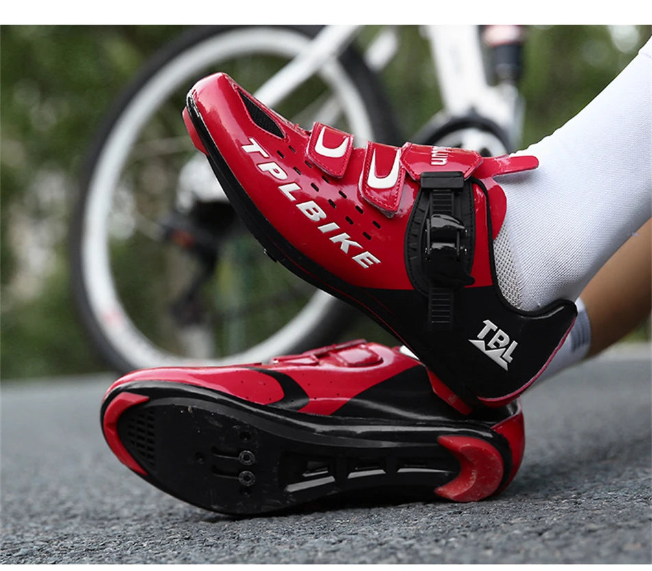 Professional Racing Road Bike Cycling Shoes Men Outdoor Non-Slip MTB Bicycle Sneakers Breathable Self-Locking Sports Cleat Shoes