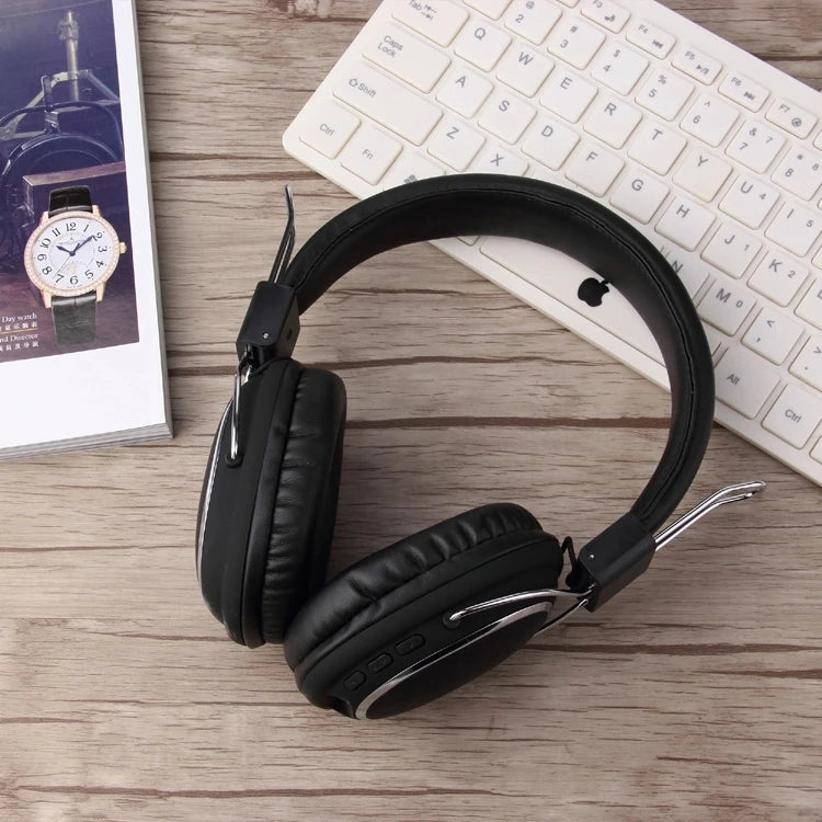 SODO SD-1004 Wireless Bluetooth 5.3 Headphones, Foldable HiFi Stereo Over-Ear Headphones with Mic, 40mm Driver, TF Card & FM Radio