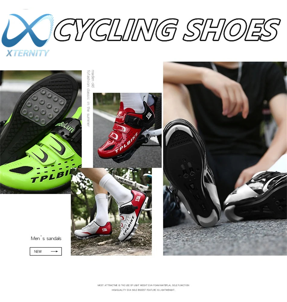 Professional Racing Road Bike Cycling Shoes Men Outdoor Non-Slip MTB Bicycle Sneakers Breathable Self-Locking Sports Cleat Shoes
