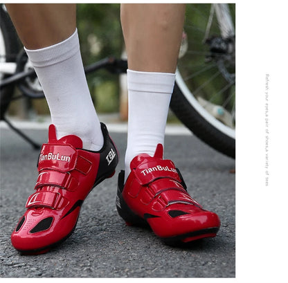 Professional Racing Road Bike Cycling Shoes Men Outdoor Non-Slip MTB Bicycle Sneakers Breathable Self-Locking Sports Cleat Shoes