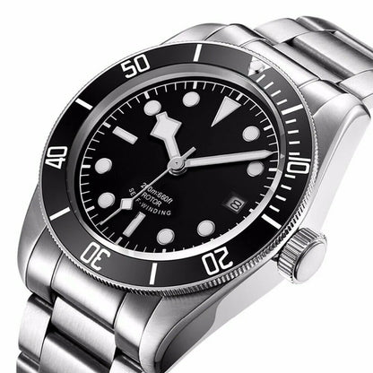 Luxury Customizable Logo Waterproof Japan nh35 Automatic Mechanical Wristwatch Full Steel Sapphire Men Watch Dress Male Clock