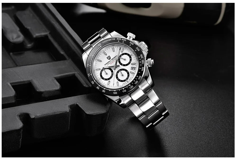 2026 New PAGANI DESIGN Brand Luxury Quartz Watch Sapphire Waterproof Luminous Men watch Japan VK63 Movt All Steel Chronograph