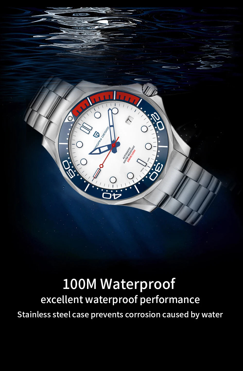 PAGANI DESIGN Men Watches 2026 New 007 Retro Luxury Automatic Watch For Men Mechanical Wristwatch Men Stainless steel Waterproof