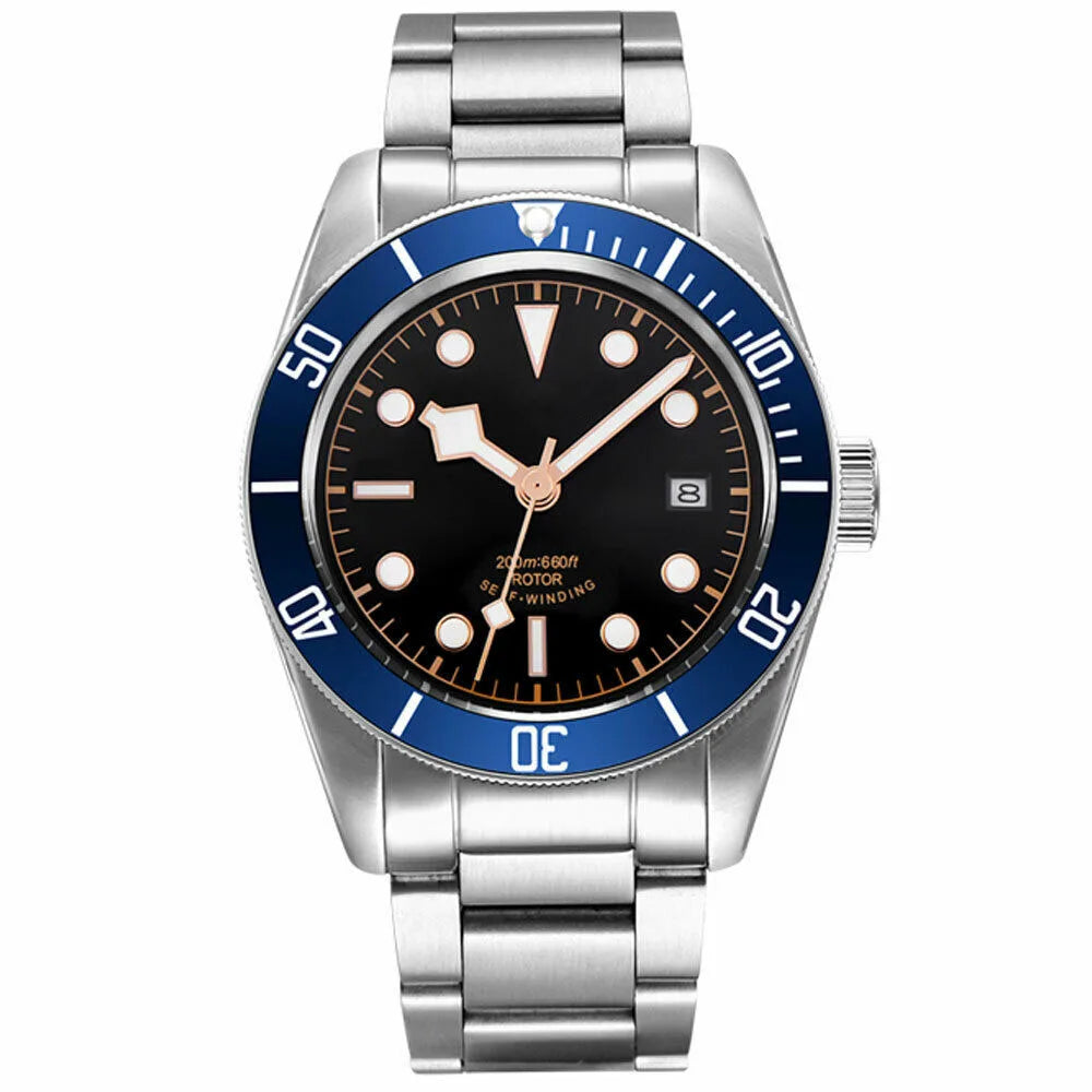 Luxury Customizable Logo Waterproof Japan nh35 Automatic Mechanical Wristwatch Full Steel Sapphire Men Watch Dress Male Clock
