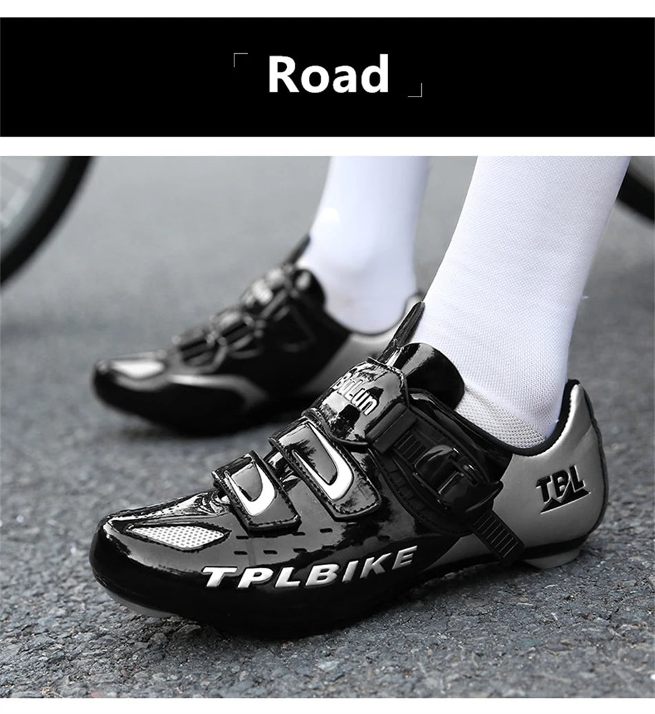 Professional Racing Road Bike Cycling Shoes Men Outdoor Non-Slip MTB Bicycle Sneakers Breathable Self-Locking Sports Cleat Shoes