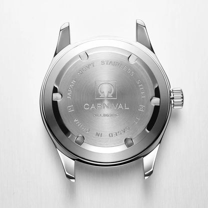Switzerland Carnival Quartz Watch men 316 Stainless Steel Waterproof Calendar Luminous Military men Watches Reloj Hombre Montre