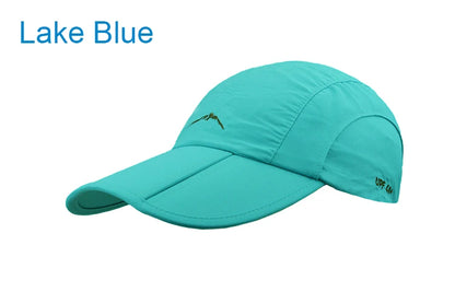 Spring Summer Outdoor Sport Baseball Cap Quick Drying Hat Unisex Waterproof Breathable Cap Foldable Cycling hat Sun Protection