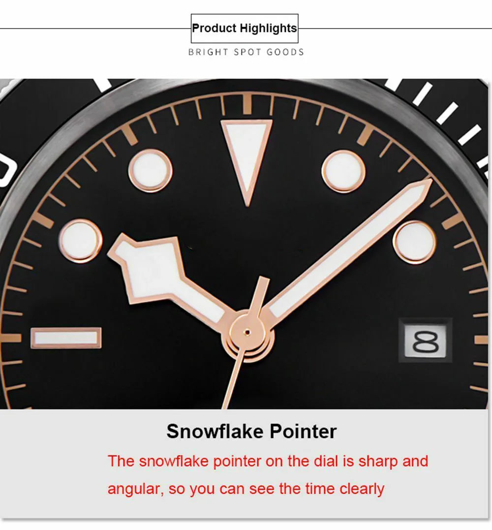 Luxury Customizable Logo Waterproof Japan nh35 Automatic Mechanical Wristwatch Full Steel Sapphire Men Watch Dress Male Clock