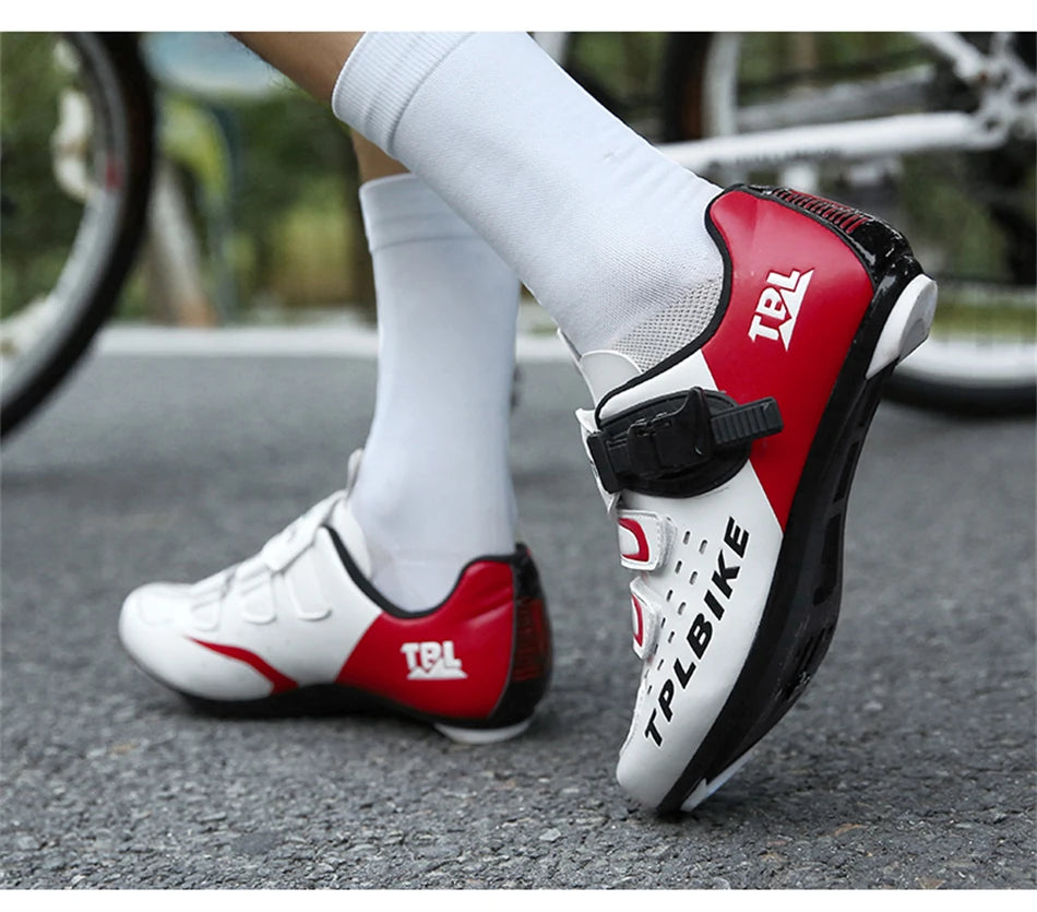 Professional Racing Road Bike Cycling Shoes Men Outdoor Non-Slip MTB Bicycle Sneakers Breathable Self-Locking Sports Cleat Shoes