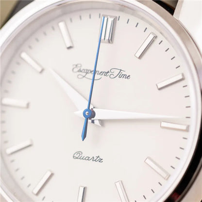 【Tempo de escape】Relógio de quartzo com caixa de 40 mm, VH31, ponteiros com tratamento térmico