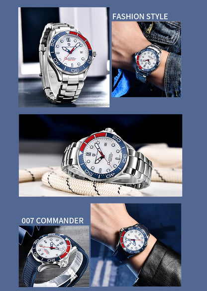 PAGANI DESIGN Men Watches 2026 New 007 Retro Luxury Automatic Watch For Men Mechanical Wristwatch Men Stainless steel Waterproof